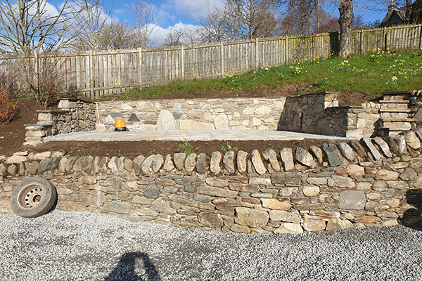 An image of a patio constructed by us during one of our ground work projects.